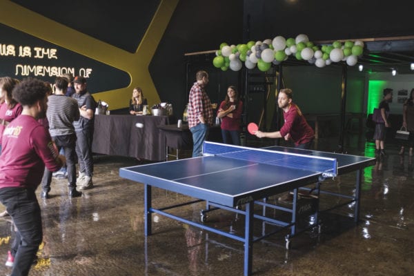ping pong East Nashville coworking amenities eliminate overhead Center 615 pivot business