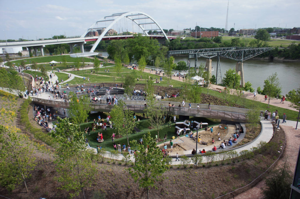 Nashville's Public Park - Cumberland Park at Riverfront